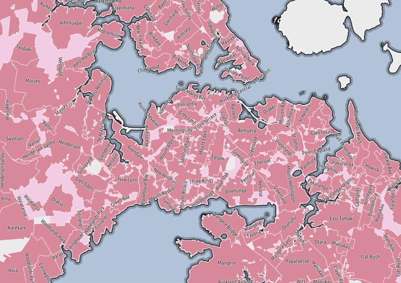 Auckland Suburb Boundary Map Auckland Suburbs - Part 1 | Hamish Campbell | Polemic